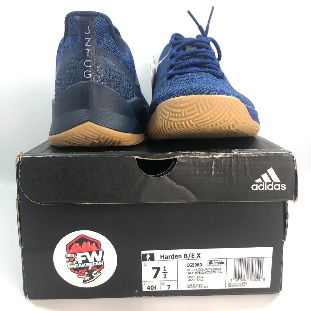 ADIDAS Harden B/E X Mystery Ink blue MENS 7.5 basketball Sneakers Shoes CG5980